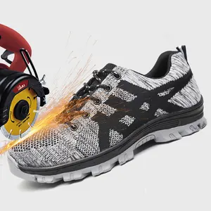 Venda quente calçados de segurança esportiva na França, marca leve esporte protetor tênis segurança industrial sapatos