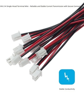 موصل مايكرو ذكر وأنثى J S T XH 2.54 مم مع سلك كهربائي 10 سم 24 AWG معزول بالسيليكون - Product Image 6