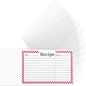 Protège-cartes de recettes FX, pochettes pour cartes indexées, couvertures de pages de livre de cuisine - 100 unités 4×6 pouces - Product Image 4