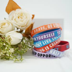 סיליקון מובלט הדפסה לוגו מותאם אישית אירוע <span class=keywords><strong>wristbands</strong></span> באיכות גבוהה אישית ועמיד אישית קידום מכירות אלגנטי - Product Image 5