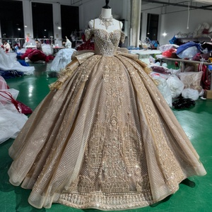 Vestido de Quinceañera Jxs15 Brillante, Vestido de Gala con Apliques de Encaje, Corsé Mexicano, Vestido de 16 Años con Lentejuelas, Vestido de 15 Años Jancember - Product Image 3