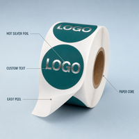 Autocollant adhésif en vinyle écologique imperméable avec logo personnalisé, impression en feuille d'argent ou d'or, étiquette d'emballage pour bouteilles et boîtes
