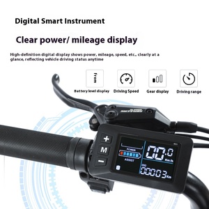 Vélo tout-terrain à double usage 48V 750W sans balais, cadre en acier à haute teneur en carbone, batterie lithium à moyeu arrière, pour adultes, modèle JYOP-PGRXS Rear H - Product Image 3
