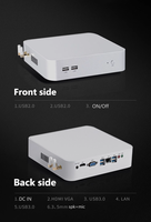 Çekirdek ile Mini PC I5-8400H I7-8750H I7-10870H 8-çekirdek 16-konuları 2.2GHz kadar 5GHz 16MB DDR4 RAM Nvme SSD ofis PC