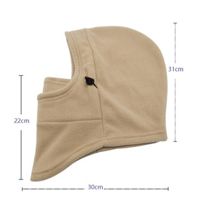 Bonnet d'hiver unisexe en <span class=keywords><strong>polaire</strong></span> <span class=keywords><strong>polaire</strong></span> et élasthanne/coton, bonnet de ski, écharpe, cache-cou, chaud, épais, doux, thermique, anti-froid - Product Image 6