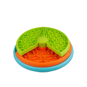 Gamelle interactive rotative à 3 niveaux en plastique pour chien, jouet anti-vomissement et anti-anxiété, convient à toutes les races de chiens et chats - Product Image 1