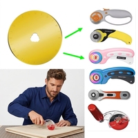 Livraison Rapide Lames de Couteau Rotatif à Changement Rapide SKS-7 de 45 mm avec Revêtement en Titane Doré et Poignée ABS pour Couteau Utilitaire DIY OEM