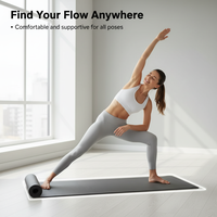 Tapis de yoga NBR écologique antidérapant pliable imperméable pour la maison, la salle de sport, la santé, la perte de poids, l'exercice physique