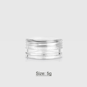 Customize Logo Printing Sticker <strong>Plastic</strong> 5g 5ml <strong>clear</strong> Pot Jar <strong>Container</strong> for Cosmetic Cream Lotion, 5 Gram Cream Jar With Lid - Product Image 4