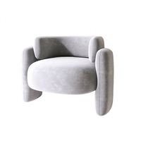 Stil Zeitgenössische Sofa Sessel Wohnzimmer Möbel Stoff Basis Sofa Stuhl