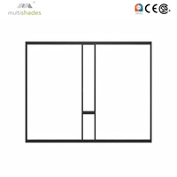 Finestra a Battente in Alluminio Multishades NFRC Minimalista con Telaio Ultra Sottile, Triplo Vetro Insonorizzato Low-E per Progetti Residenziali