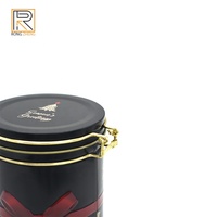 Boîte de rangement hermétique pour noix, grains, grains de café, boîte en étain, pot avec valve de dégazage, finition mate pour aliments en conserve