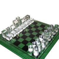 Étui de présentation en acrylique transparent de haute qualité pour jeu d'échecs et de dames, design personnalisé