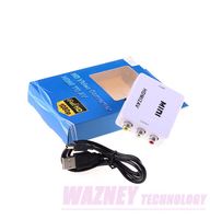 Nouveau convertisseur AV RCA CVSB AV vers HD, boîtier adaptateur vidéo AV2 2AV HD 1080p, échelleur audio coaxial L/R, prise en charge NTSC PAL