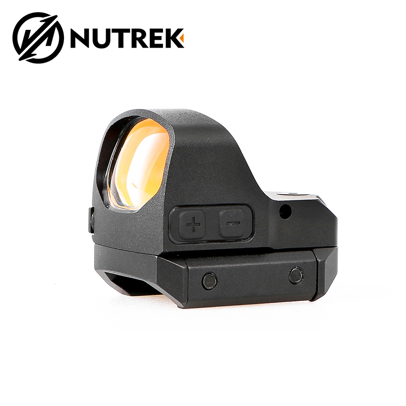 NUTREK OPTICS Высокая точность искажения паллаж 1x28x19 11 уровней яркости Красная точка голографический прицел