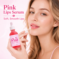 Sérum Lèvres Rose pour Pigmentation Foncée – Éclaircissant Rapide, Exfoliant & Repulpant, Hydratant Brillant – Traitement Marque Privée