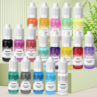 Pigments inorganiques Osbang de haute qualité, 18 couleurs macaron (oxyde de fer), 10 ml, pour revêtement en résine époxy, utilisation sur le cuir