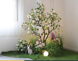 Albero di <span class=keywords><strong>Viburno</strong></span> Artificiale, Albero di Fiori di Ortensia Bianca Finta per Decorazione di Casa, Villa, Hotel, Centro Commerciale, Ufficio e Paesaggistica - Product Image 6