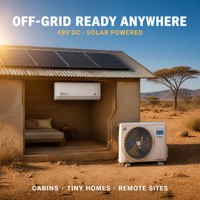 Aire Acondicionado Solar Split de 12000 BTU con Inversor DC para Hogar Fuera de la Red