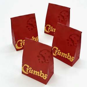 Sacs en papier kraft recyclés écologiques jetables imperméables avec fermeture magnétique et logo personnalisé pour la vente en gros de plats à emporter - Product Image 1