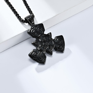 Collar con Colgante de Nudo Celta Individualista de Estilo Vikingo Nórdico Retro para Hombre, Joyería de Acero Inoxidable - Venta al por Mayor desde el Sou - Product Image 4