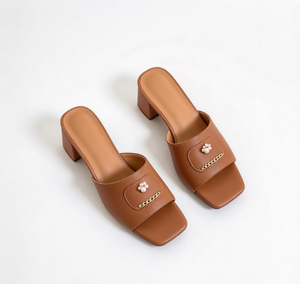 Zapatos de Tacón Bajo para Mujer, Estilo Slip-On, 5 cm, Punta Cuadrada, Microfibra, Hebilla, PU Suave, Elegantes, para Negocios, Fiestas, Verano - Product Image 6