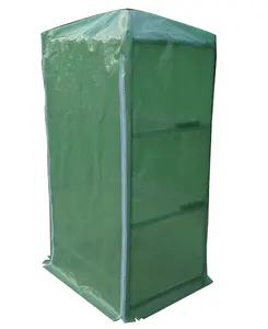 Venda imperdível mini casa verde de malha PE para estufa de jardim