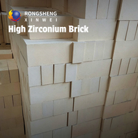 Briques réfractaires en zirconium à faible porosité, service OEM, briques à haute teneur en zircone pour four à verre