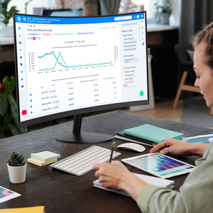 <span class=keywords><strong>KOORUI</strong></span> moniteurs à <span class=keywords><strong>écran</strong></span> incurvé 23.6 pouces VA Pc Monitor Lcd Pc Display 75HZ Business Computer Monitor for Office Use - Product Image 6