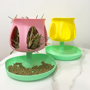 Scaffale di fieno per cavia e coniglietti di coniglio griglia di fieno cincillà cibo casa per cavie mangiatoia borsa di fieno per conigli - Product Image 5