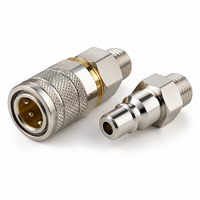 Ensemble de raccords rapides pneumatiques SP20 PP20 1/4 en acier et laiton pour tuyau d'air, prise et connecteur pour compresseur, garantie 1 an