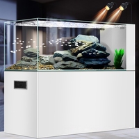Acuario con Bombas de Agua 2026, Mueble sin Marco, Vidrio Ultra Transparente, Acuario Decorativo, Separador de Ambientes, Tanque con Sump