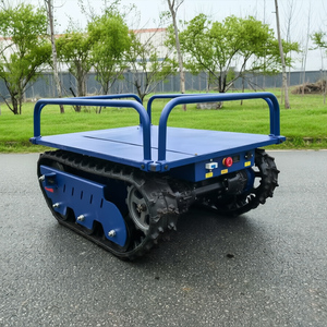 Veicolo Utilitario Cingolato in Gomma Certificato CE, Mini Trasportatore Cingolato da 0,5 Tonnellate per Movimentazione Materiali in Giardino su Ogni Tipo di Terreno - Product Image 3