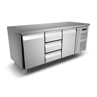 Professionnel En Acier Inoxydable Hôtel Buffet Ensemble Équipement Congélateur Comptoir Tiroirs Chauffe-Aliments Restauration Cuisine Machines Vente