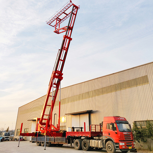 Plataforma elevadora hidráulica autopropulsada montada en camión para la construcción de techos de acero - Product Image 1