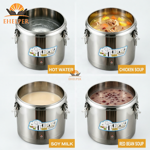 Baril alimentaire isotherme à double paroi pour soupe, bouillie, jus de fruits, boissons glacées, sirop, conservation chaude ou froide - Product Image 6