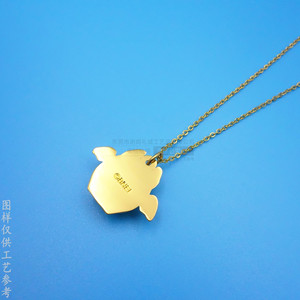 สร้อยคอจี้รูปสัตว์การ์ตูนโลหะผสมสังกะสีทองเครื่องประดับเด็ก 10 ซม. โซ่ขยายได้ - Product Image 3