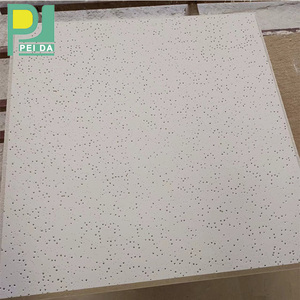 Tuiles de plafond acoustiques suspendues de fibre minérale d'épaisseur de RH80 60x60 20mm avec l'insonorisation - Product Image 6