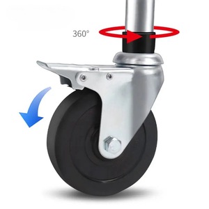 รถช่วยเดินสำหรับผู้ใหญ่พร้อมแผ่นรองสีน้ำเงิน ปรับความสูงได้ ใช้สำหรับฝึกฟื้นฟูสมรรถภาพขาส่วนล่าง - Product Image 2