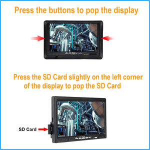Caméra d'inspection de tuyau d'égout 7 "écran et enregistrement vidéo objectif 1 pouce + 1080P + zoom 36X + câble en fibre de verre de 65 pieds - Product Image 3