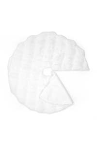 Havana Faux Fur Modern Polyester <b>Christmas</b> Tree Skirt Fluffy Plush Anti-Slip Backing Extra Thick Holiday Decoration <b>Mat</b> Shaggy - Product Image 3