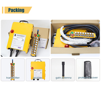 Control Remoto Inalámbrico Industrial de Doble Velocidad con 16 Botones F24-16D para Cabrestante Eléctrico, Transmisor y Receptor RC