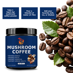 Factory Wholesale Mushroom Coffee with Lion's Mane <b>Supplement</b> Support Immune Health and Support Cognitive Mushroom Coffee Powder - Product Image 6
