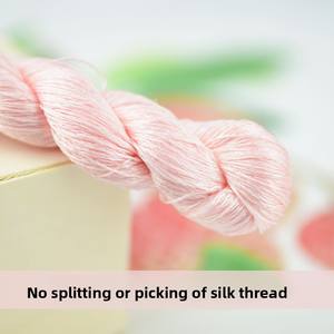 03 Natuurlijke Echte 100% Zijde Garen Moerbei Zijden Draad Chinese Rode Grote Tak No Split No Twist Zijden Draad Voor Fluwelen Bloem - Product Image 6