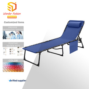 Chaise longue pliable 5 positions réglables, chaise <span class=keywords><strong>de</strong></span> bronzage avec poche latérale, pour <span class=keywords><strong>bain</strong></span> <span class=keywords><strong>de</strong></span> <span class=keywords><strong>soleil</strong></span> en extérieur, piscine, plage, patio, pelouse - Product Image 1