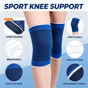 Rodilleras de Silicona con Soporte de Resorte al por Mayor, Rodilleras Cortas para Correr, Senderismo, Ciclismo, Deportes, Protectores - Product Image 2