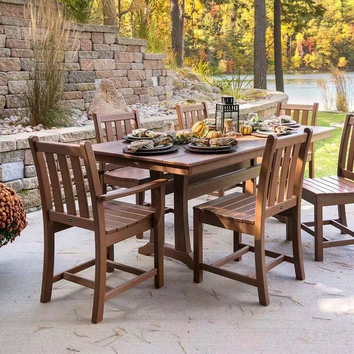 Custom garden set handcrafted new design teak wooden outdoor dining chair