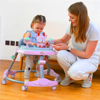 Marche-bébé pliable pour apprendre à marcher, jouet populaire pour bébés avec roues pliables faciles à utiliser et fonctionnalités interchangeables