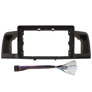 Autoradio arnés de Cable para Toyota Corolla EX 2007-2012 con Fascia marco de plata de Dash Kit de montaje en Panel