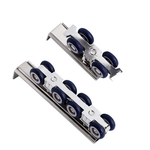 Aluminum Alloy Door Roller Bearings 4 Wheel 8 Wheel Low Noise For Sliding Doors And Wardrobes - Product Image 2